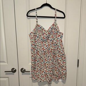 Floral Spaghetti Strap Romper